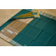 maheshwari saree teal blue color with zari pallu