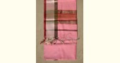 handloom maheshwari cotton silk saree - baby pink color