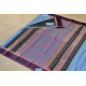 maheshwari cotton silk handloom saree - purple color with resham border