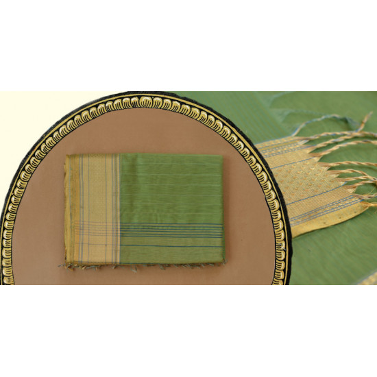 light green maheshwari silk saree