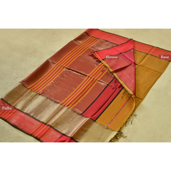 handwoven maheshwari festival special silk saree