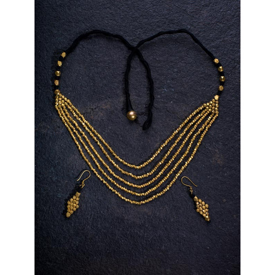 प्रीतम ✤ Brass Jewellery ✤ Necklace with Earring { 30 }