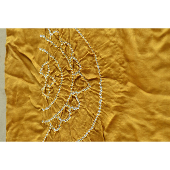 Twinkle Drops ♦ Gajji Silk . Natural Color Bandhani Stole ♦ 15