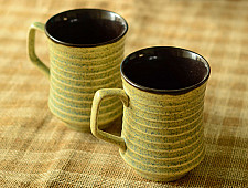 Khurja pottery ~ coffee mug ~ 2 ( Single Piece )