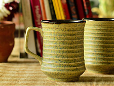 Khurja pottery ~ coffee mug ~ 2 ( Single Piece )