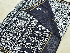 Chandni ✲ Handwoven Chanderi . Batik Saree ✲ 3