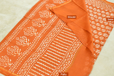 Chandni ✲ Handwoven Chanderi . Batik Saree ✲ 8