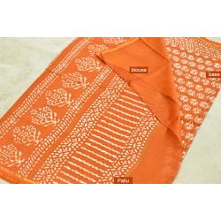 Chandni ✲ Handwoven Chanderi . Batik Saree ✲ 8