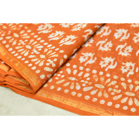 Chandni ✲ Handwoven Chanderi . Batik Saree ✲ 8