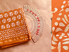 Chandni ✲ Handwoven Chanderi . Batik Saree ✲ 8