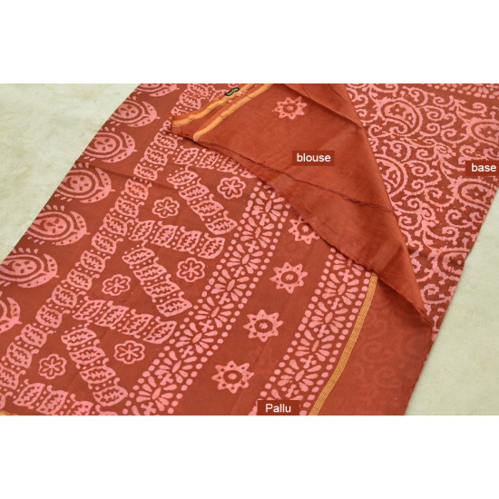 Chandni ✲ Handwoven Chanderi . Batik Saree ✲ 17