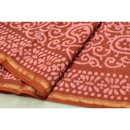 Chandni ✲ Handwoven Chanderi . Batik Saree ✲ 17