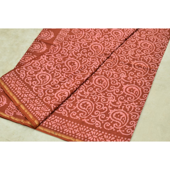 Chandni ✲ Handwoven Chanderi . Batik Saree ✲ 17