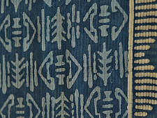 Indigo grounds ~ Batic Indigo * Chanderi Dupatta * 1 * { Organic Indigo }