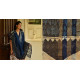 Indigo grounds ~ Batic Indigo * Chanderi  Dupatta * 3 *