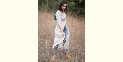 Iris ❊ Multicolour Striped Tunic With Gathers And Front Slit ❊ 9