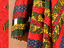 Quilt - Mulbary Silk - Embroidery (Double bed)