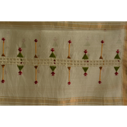 सूफियाना ~ Chanderi . Embroidered stoles { 6 }