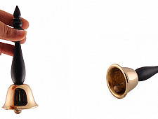 Designer Crafts Products ✫ Casted Brass & Wood . Bell ~ 4