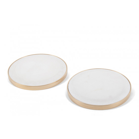 Yang Candle Plates {set of two} ~ 13