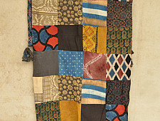 Ripened by the Tropical Sun ❋ Patch Work . Silk Ajrakh Stole { 1 }