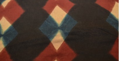 Clamp Dye . Natural Color Cotton Silk Fabric ~ 18 { Per meter }