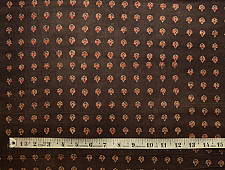 Ajrakh . Natural Color Cotton Fabric ~ 25 { Per meter }