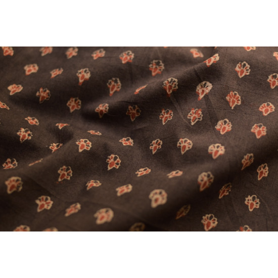 Ajrakh . Natural Color Cotton Fabric ~ 25 { Per meter }