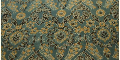 Ajrakh . Natural Color Cotton Fabric ~ 26 { Per meter }