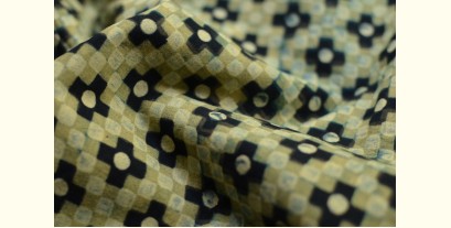 Ajrakh . Natural Color Cotton Fabric ~ 29 { Per meter }