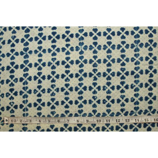 Ajrakh . Natural Color Cotton Fabric ~ 31 { Per meter }