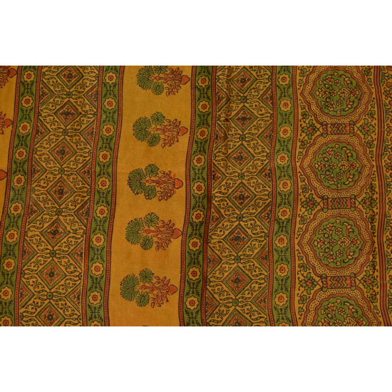 परवा ❋ Gajji Silk . Ajrakh Saree { b }