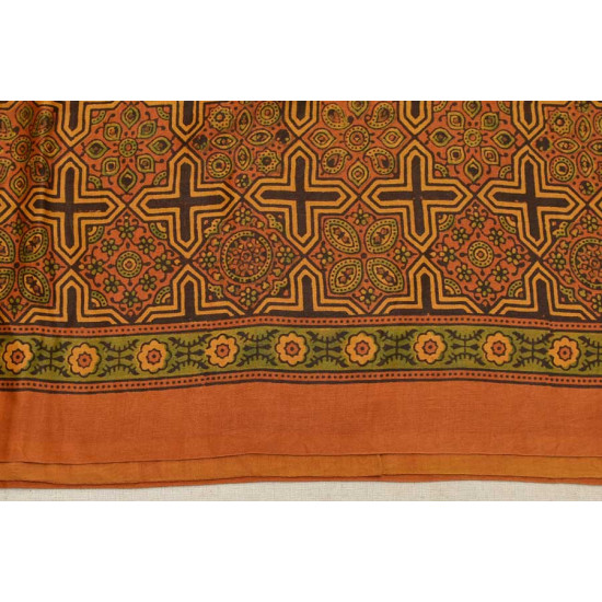 परवा ❋ Gajji Silk . Ajrakh Saree { b }