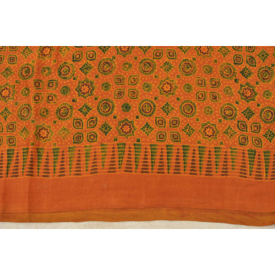 परवा ❋ Gajji Silk . Ajrakh Saree { y }