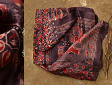 When Skies Bore Blossoms ❆ Gajji silk . Ajrakh dupatta ❆ 16