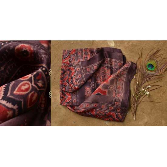 When Skies Bore Blossoms ❆ Gajji silk . Ajrakh dupatta ❆ 16