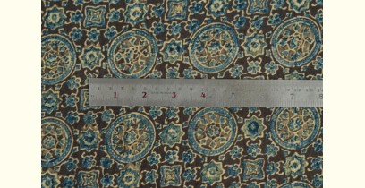 Ajrakh Natural Color Cotton Fabric * P { Per Meter }