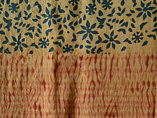 Handful of stars  ( Shibori ~ Ajrakh dupatta ) - {u}