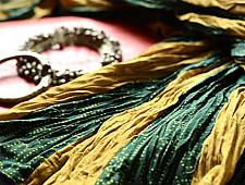 Flowers in a River ~ Ajrakh Cotton Skirt