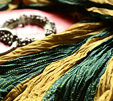 Flowers in a River ~ Ajrakh Cotton Skirt