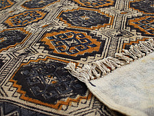 A finite infinity...Kalamkari Natural color Durri ( 2 X 6 ) ❧ F