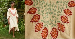 Aranya ♣ Kantha Embroidered . hand spun Handloom ♣ Cotton Dress ♣ 1