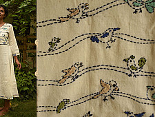 Aranya ♣ Kantha Embroidered . hand spun Handloom ♣ Cotton Dress ♣ 13