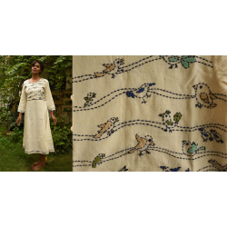 Aranya ♣ Kantha Embroidered . hand spun Handloom ♣ Cotton Dress ♣ 13