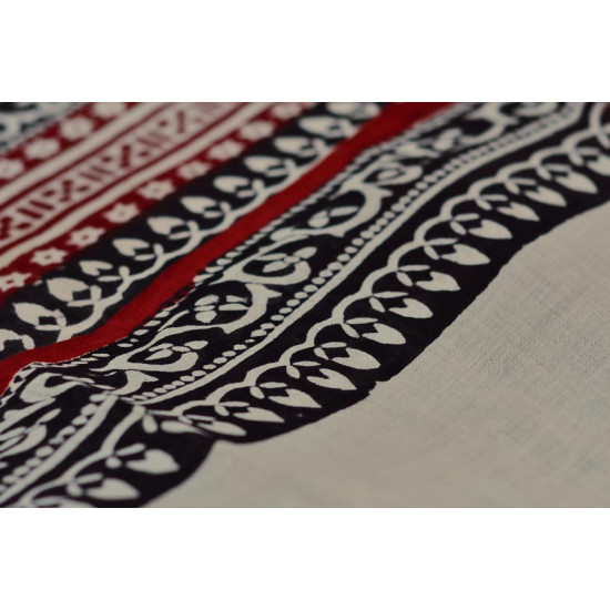 Varunika : Block printed Cotton Saree ~ 2