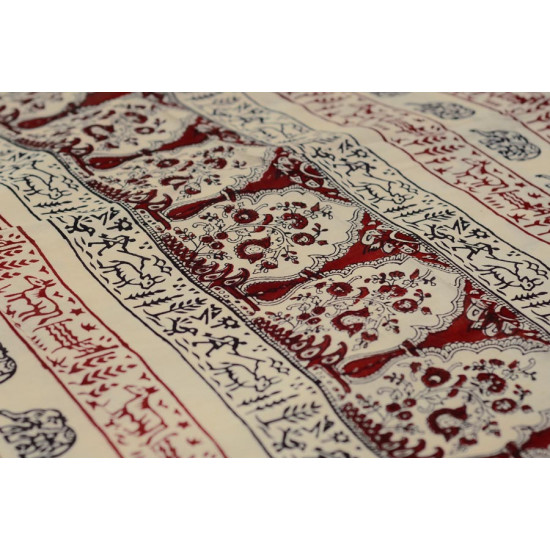 Varunika : Block printed Cotton Saree ~ 21