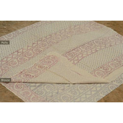 Varunika : Block printed Cotton Saree ~ 22