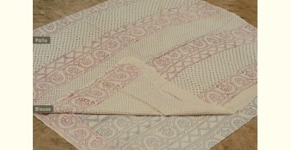 Varunika : Block printed Cotton Saree ~ 22