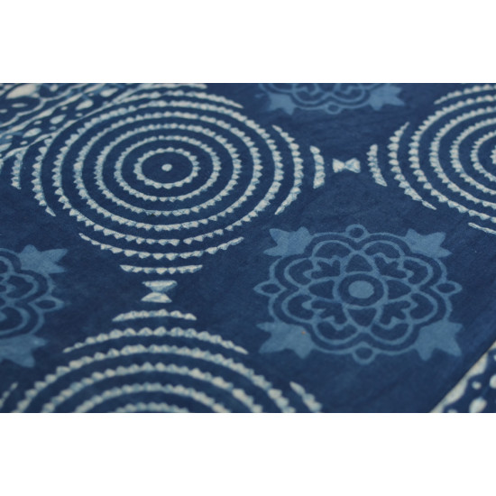 अश्विन ✻ Indigo Dabu ✻ Cotton Saree - 1