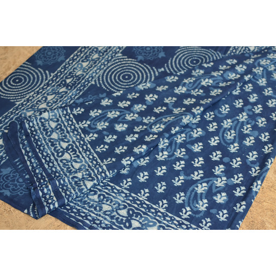 अश्विन ✻ Indigo Dabu ✻ Cotton Saree - 1